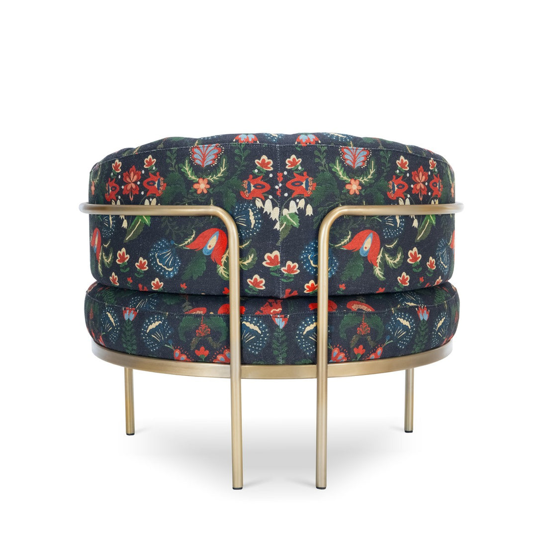 mind-the-gap-peregrine-chair-zabola-navy-floral-blue-navy-floral-carpathian-wildflowers-print-retro-print-tub-chair-metal-framed-mid-century-revival-style