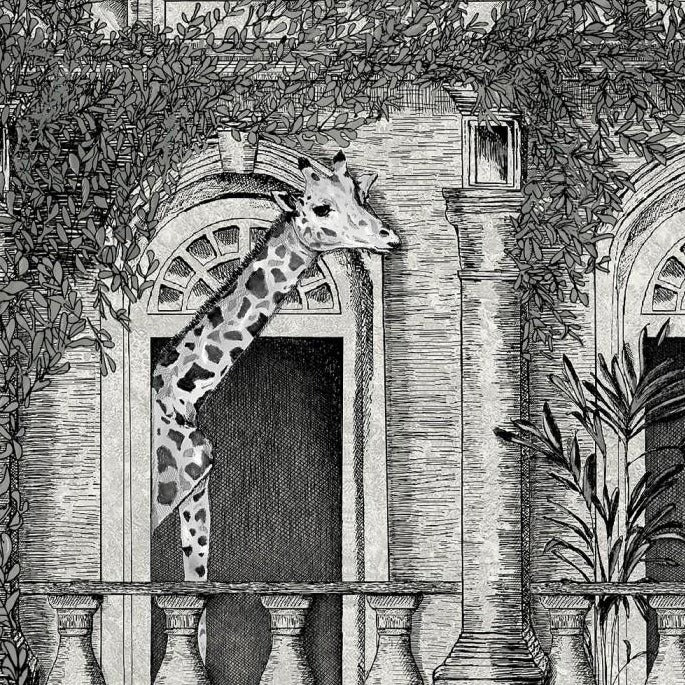 Animal Architecture Wallpaper, Architecture Grey