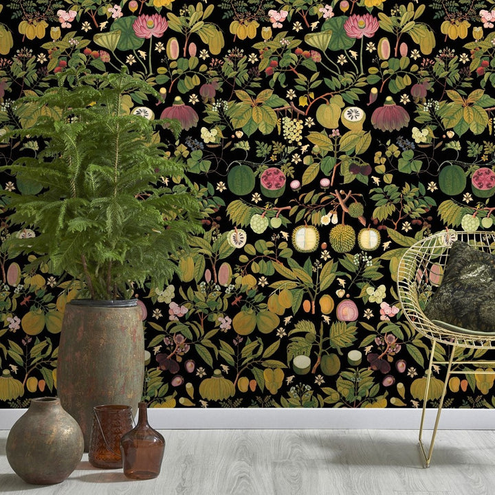 mind-the-gap-asian-fruits-and-flowers-wallpaper-florigium-collection-contemporary-vibrant-mouthwatering-colourful-print-maximalist-statement-interior
