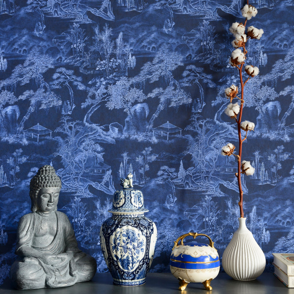 mind-the-gap-asian-scenery-wallpaper-indigo-addiction-collection-chinese-folk-art-inspired-countryside-landscape-indigo-blue-maximalist-statement-interior