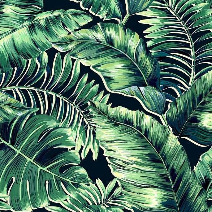 Banana-leaves-leaf-green-junfgle-print-wallpaper-brandMcKenzie-palm-printed-oversized-monstera-feature-wall