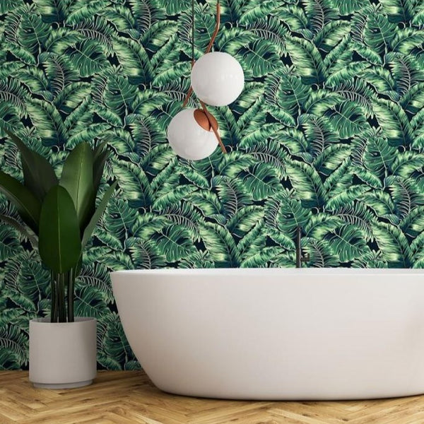 Banana Leaves Wallpaper, Leaf Green