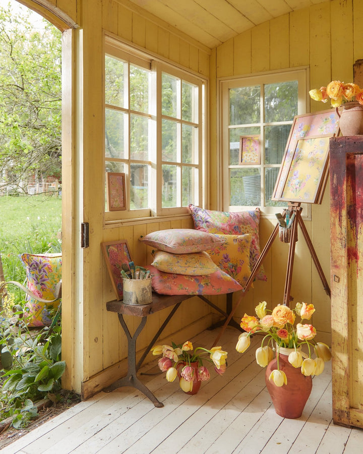 bauldry-botanicals-optimism-renewed-flower-grouping-bulbs-print-design-spring-colours-bold-design-british-designer-garden-room-art-studio-yellow-interior