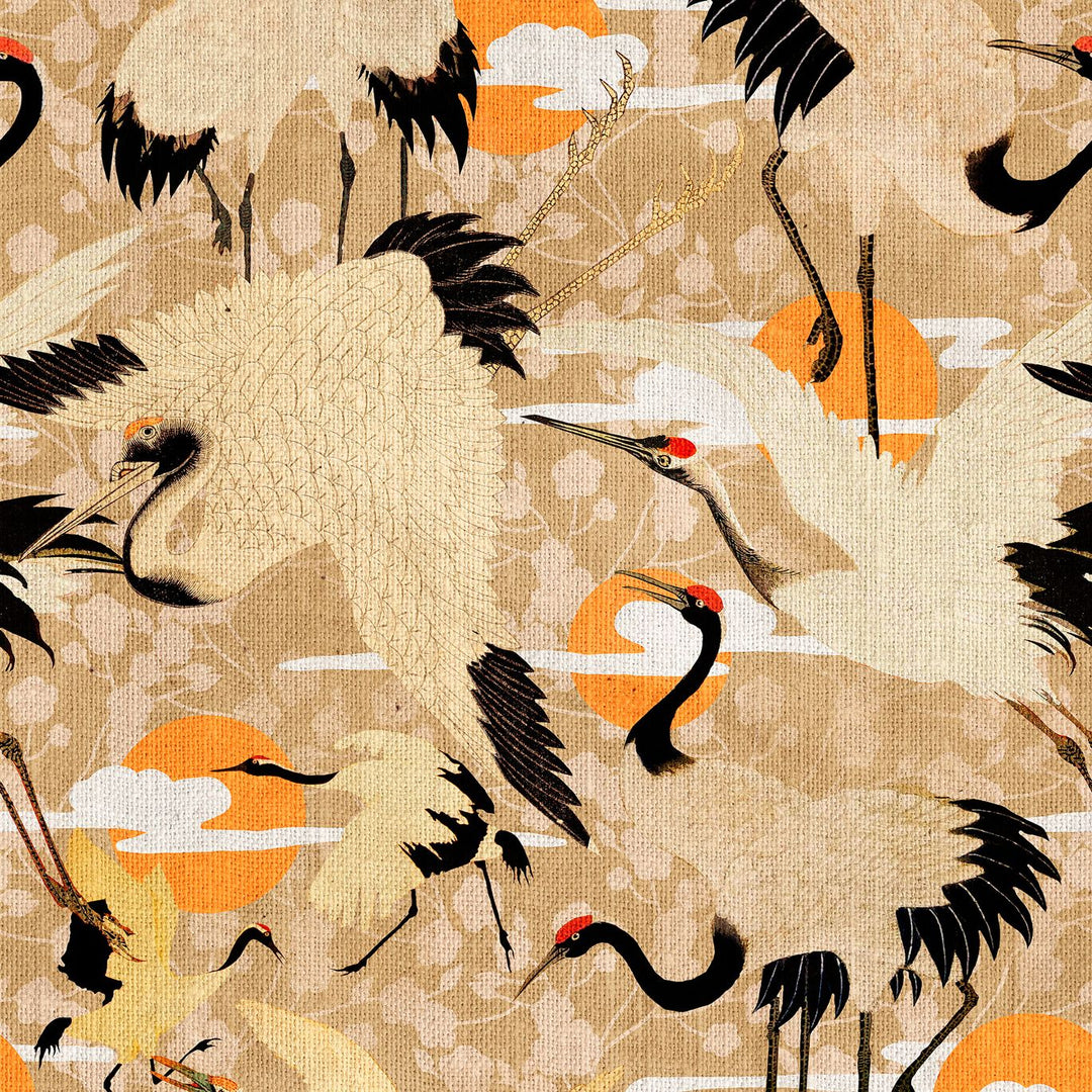 mind-the-gap-birds-of-happiness-wallpaper-world-of-fabrics-collection-japanese-cranes-symbol-of-luck-longevity-fidelity-textured-soft-maximalist-statement-for-interior
