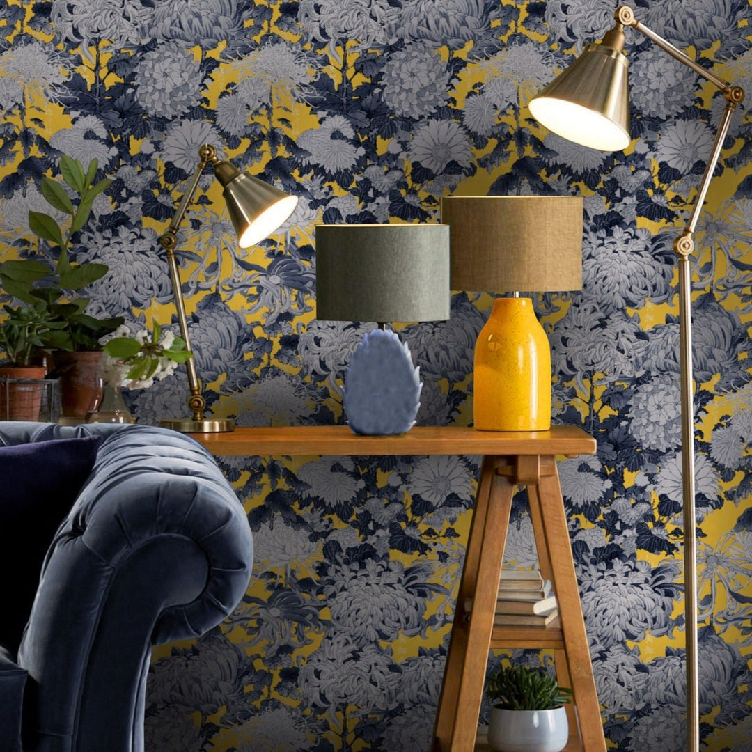 mind-the-gap-chrysanthemums-wallpaper-florilegium-collection-japanese-inspired-florals-byophilia-maximalist-statement-interior