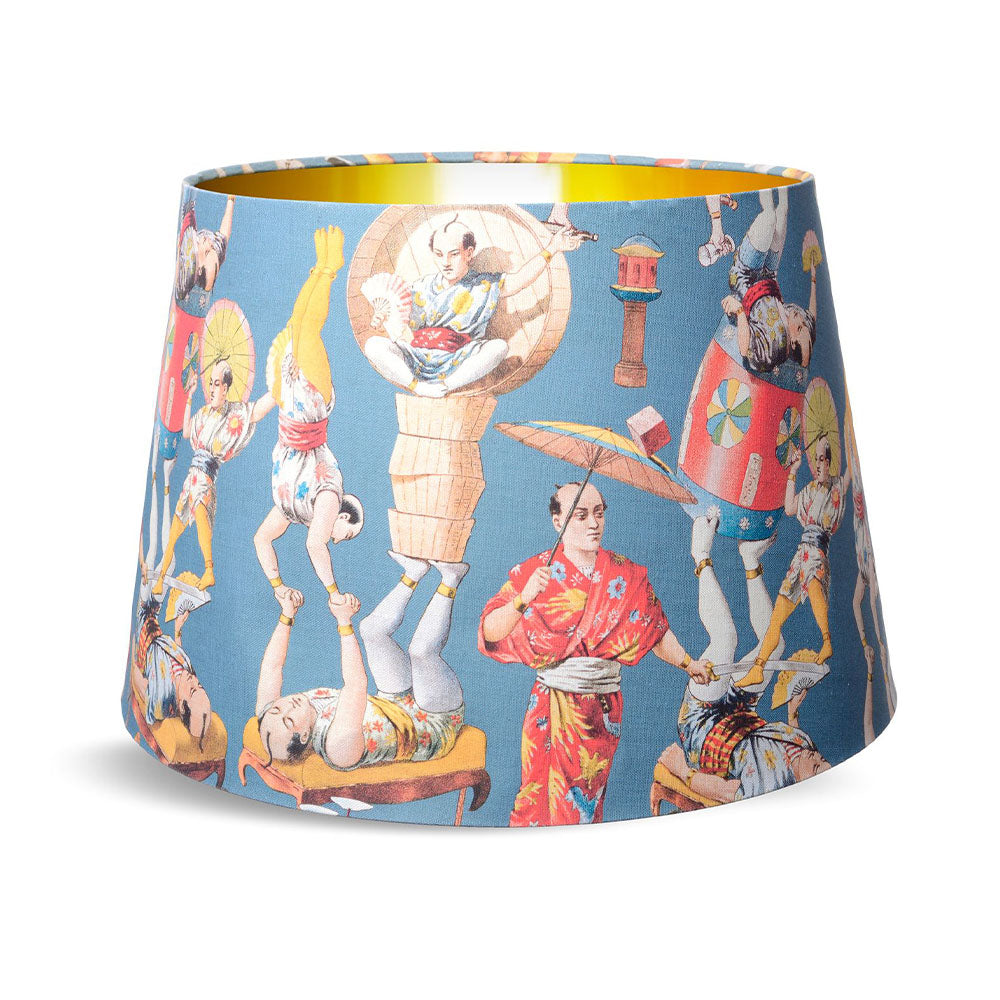 mind the gap cone lampshade asian circus blue table and floor lamp shade