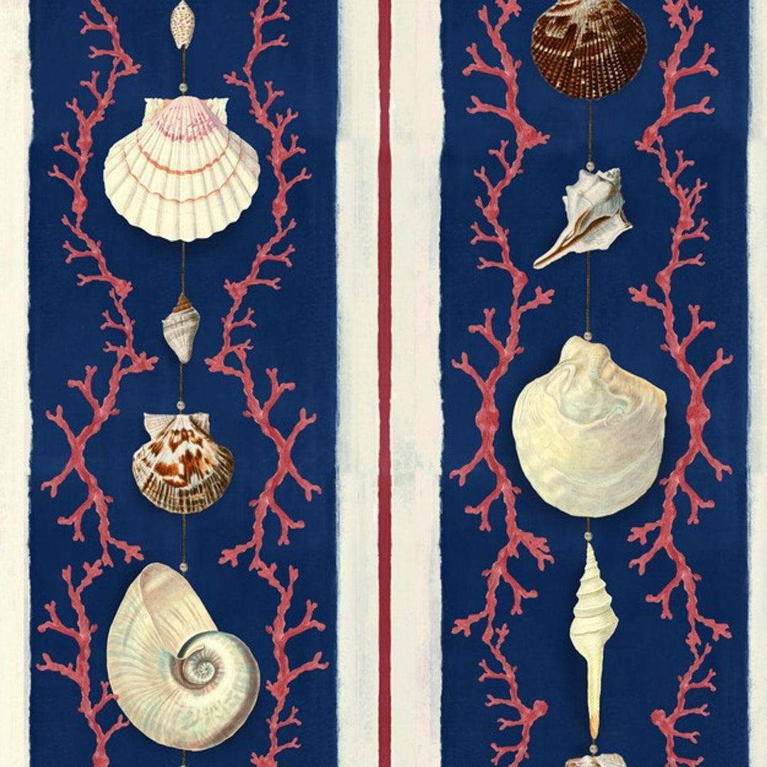 mind-the-gap-coquillage-samba-red-wallpaper-sea-shells-coral-red-blue-sand-sundance-villa-collection-inspired-by-ancient-greece-sea-shells-rocks-holiday-home-maximalist-statement-interior