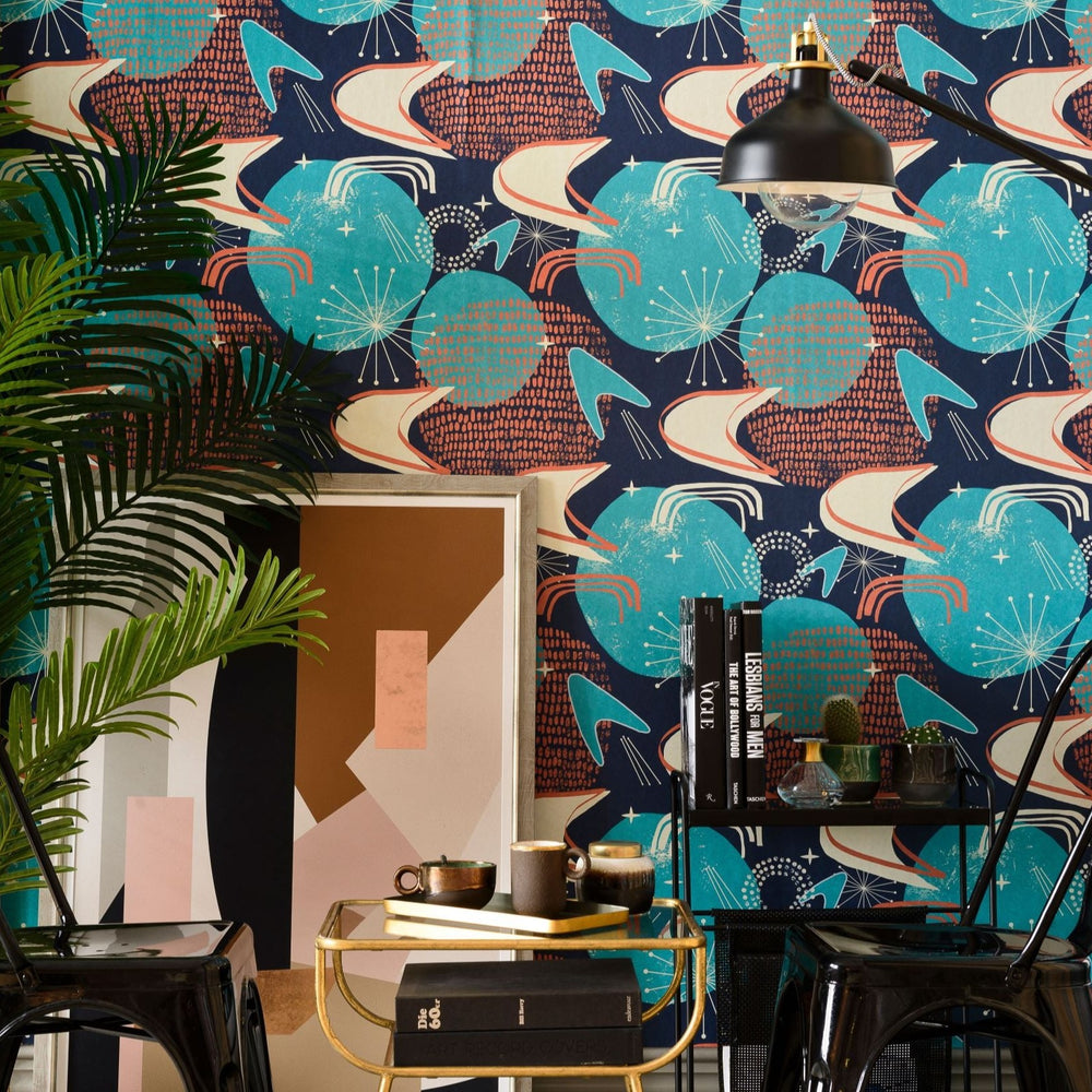 mind-the-gap-cosmic-debris-wallpaper-revival-collection-1960s-mid-century-style-irregular-shapes-in-abstract-composition-create-space-universe-around-you-maximalist-retro-statement-interior