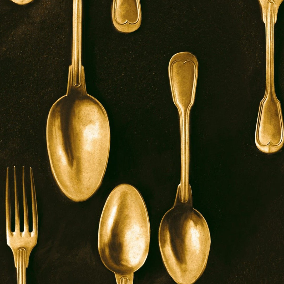 mind-the-gap-cutlery-brass-wallpaper-the-antiquarian-collection-large-scale-floating-assortment-of-cutlery-maximalist-statement-for-interiors