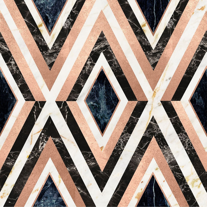 mind-the-gap-diamonds-in-copper-wallpaper-manhattan-metallic-collection-marble-and-copper-accents-geometric-prints-statement-maximalist-interior