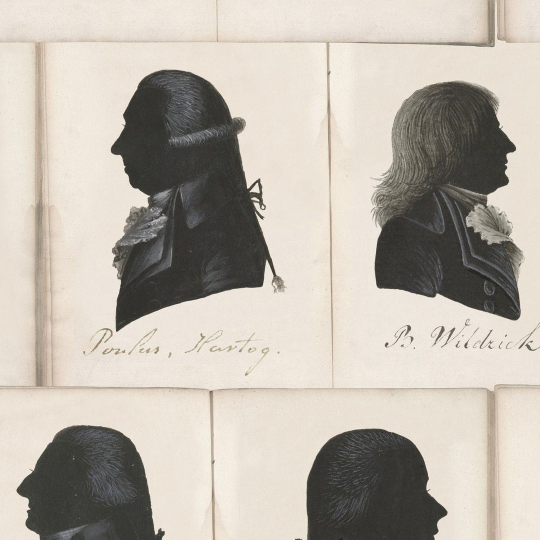 mind-the-gap-dutch-portraits-wallpaper-dutch-blauw-collection-taupe-and-black-vintage-paper