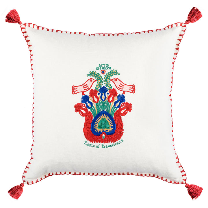 mind-the-gap-roots-of-transylvania-embroidered-cushion-red-tassel-white-linen