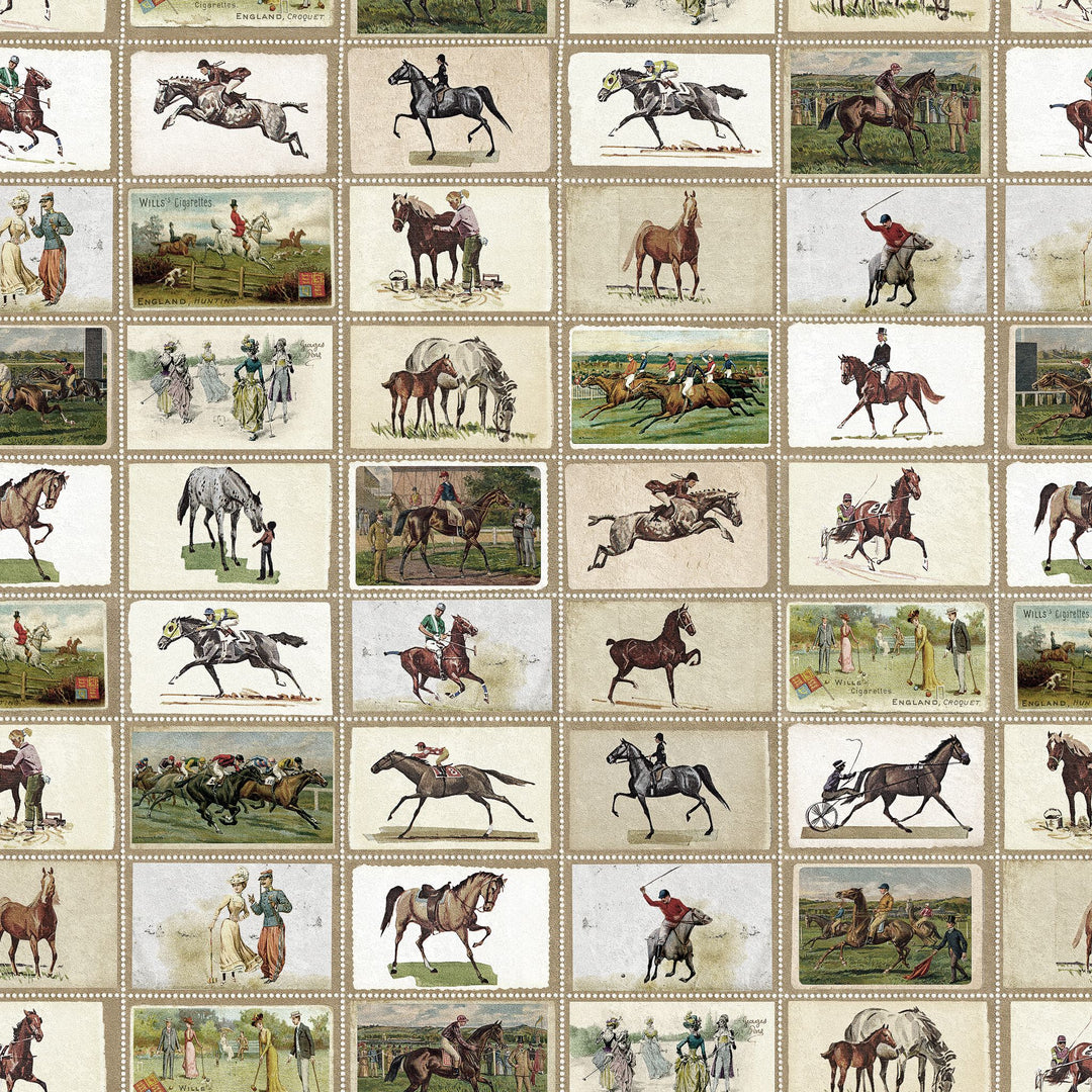 mind-the-gap-english-equestrian-stamps-wallpaper-the-derby-collection-racing-horses-stamp-collection-tiny-small-landscapes-rural-english-countryside-maximalist-statement-interior