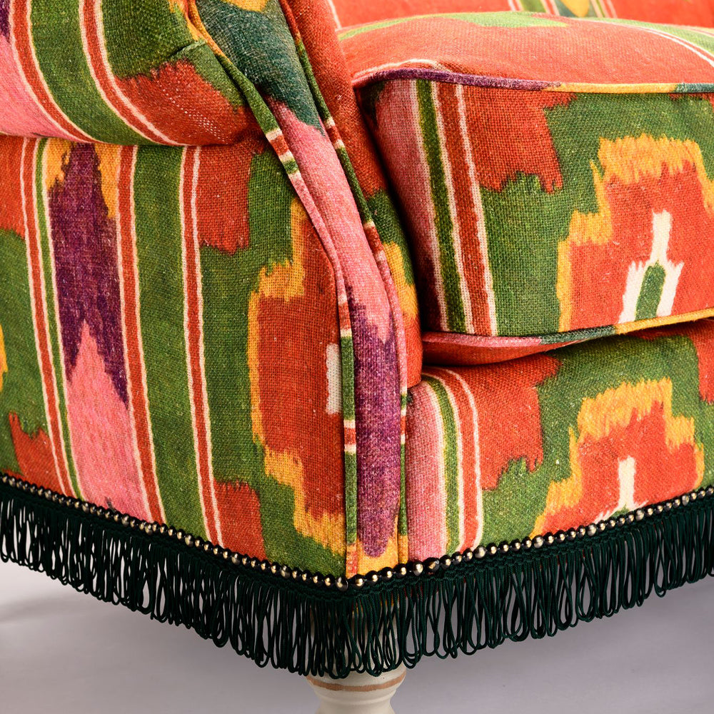 abigail-mind-the-gap-sofa-multi-coloured-linen-fabric-green-fringing-ikat-print-design