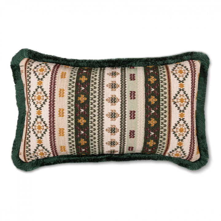mind-the-gap-Tyrol-collection-Gaisstein-cushion-small-50x30cm-jacquard-jumper-knit-cushion-apres-ski-chalet-cabin-style-fringed-pillow