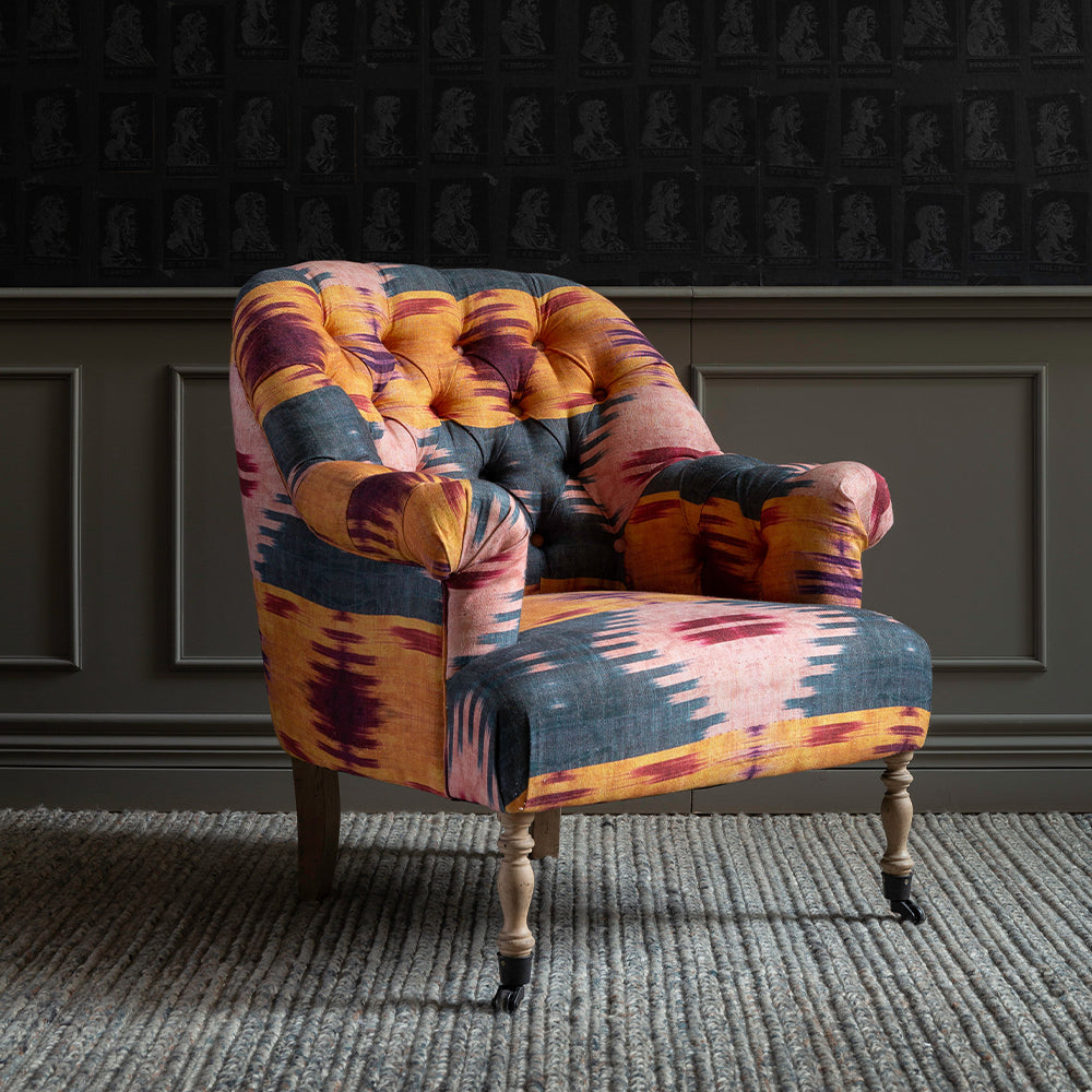 mind the gap st.germaine tufted armchair patola fabric