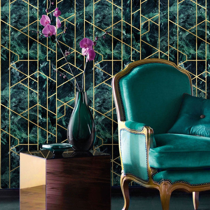 mind-the-gap-gramercy-emerald-wallpaper-manhattan-metallic-edition-art-deco-inspired-great-gatsby-metallic-gold-marble-green-maximalist-statement-interior