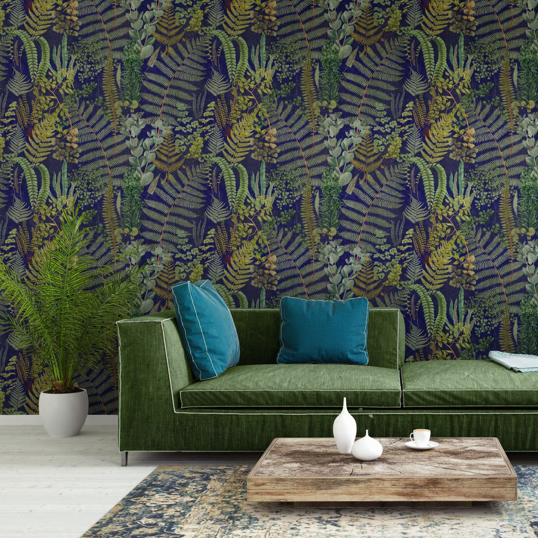 mind-the-gap-green-sanctuary-wallpaper-florilegium-collection-ferns-botantical-plants-biophilia-maximalist-statement-interior