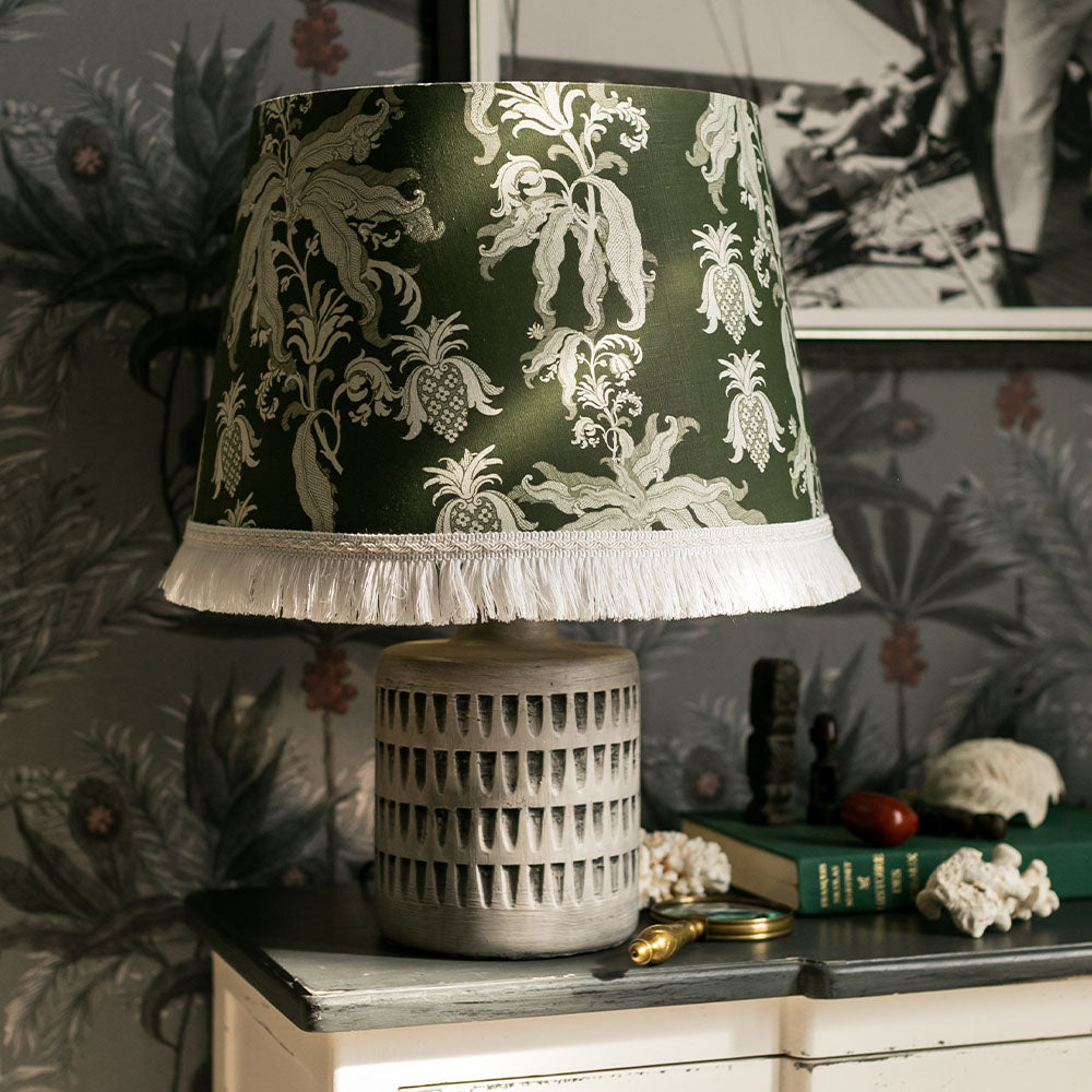 mind the gap cone lampshades guineo green lamp shade floor table tropical