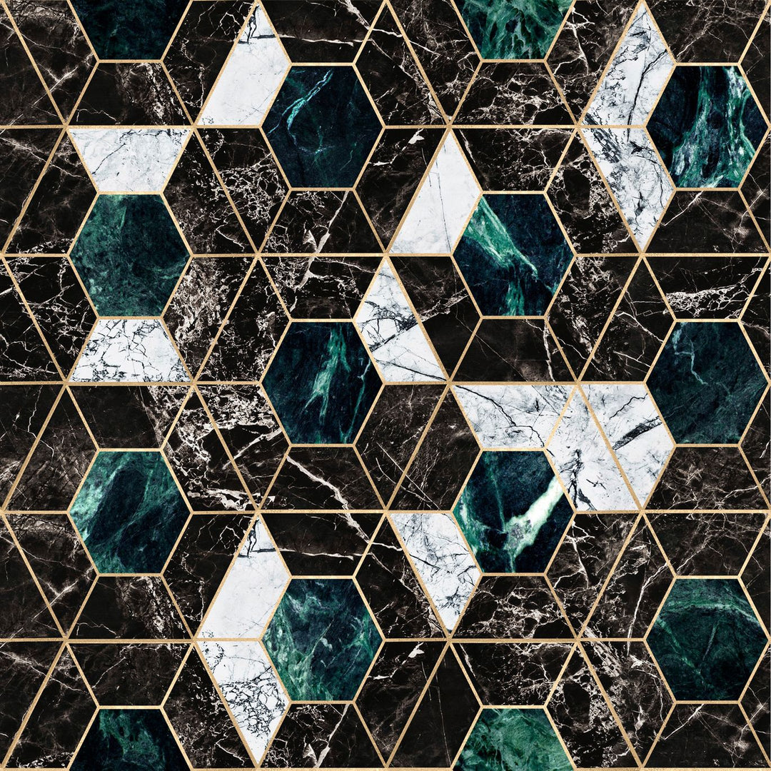 mind-the-gap-hexa-jade-wallpaper-manhattan-metallic-collection-geometrics-marble-textured-statement-maximalist-interior