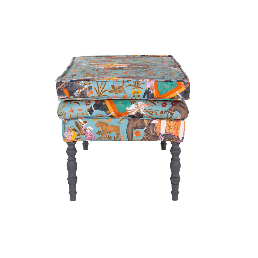 mind the gap furniture edward ottoman bench hindustan aquamarine