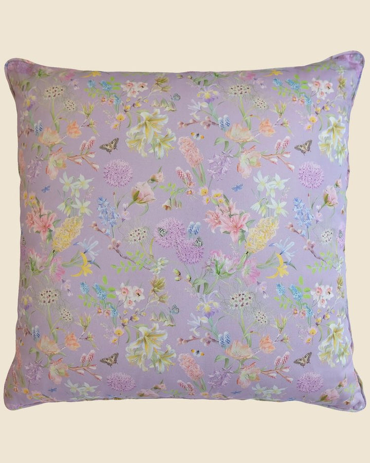 'Hopeful Beginnings' Purple Cushion