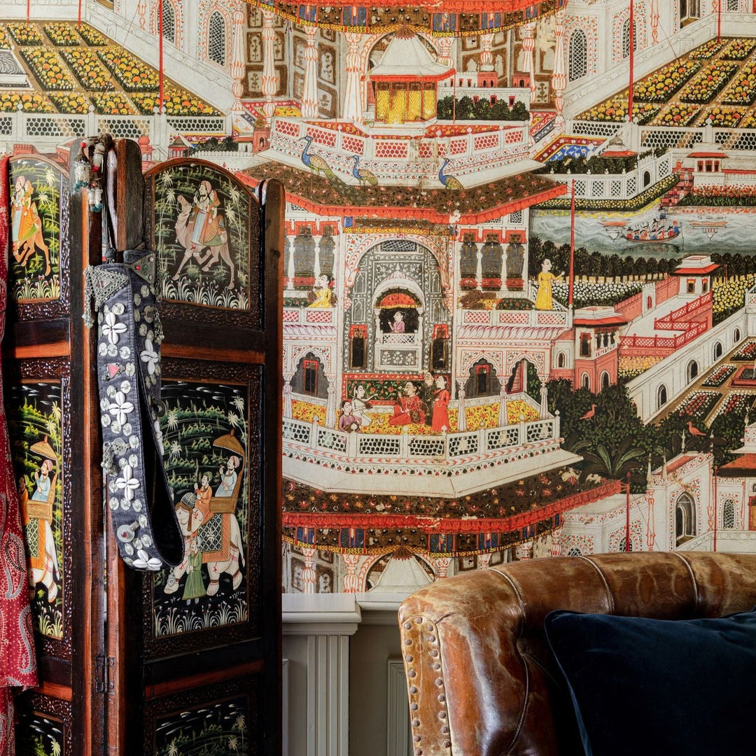 mind-the-gap-indian-palace-wallpaper-the-curators-cabinet-collection-intricate-detailed-floral-gardens-ornate-buildings-elegant-maximalist-statement-interior