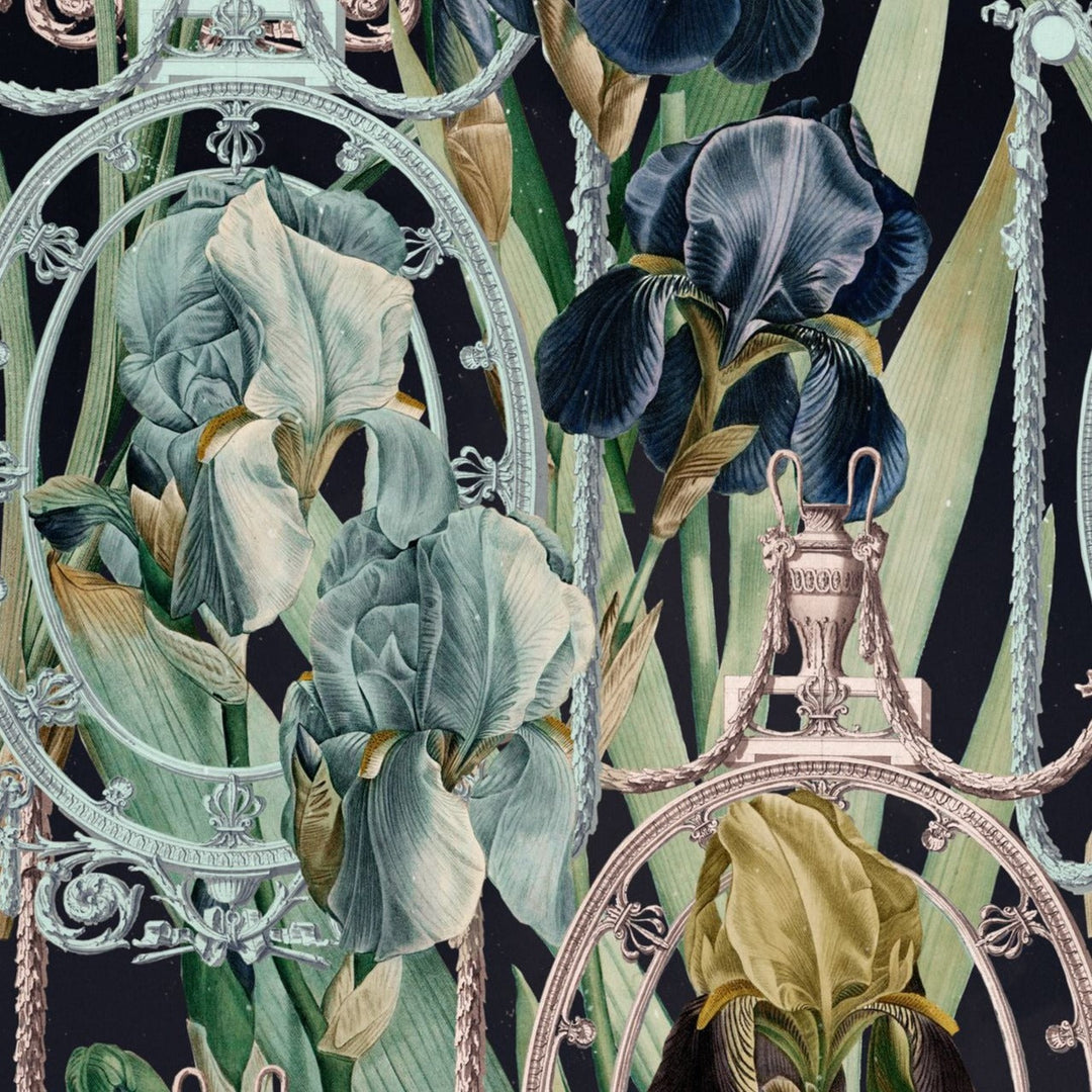 mind-the-gap-fleurs-d'iris-wallpaper-the-royal-garden-collection-decorative-dramatic-floral-flowers-renaissance-statement-interiors