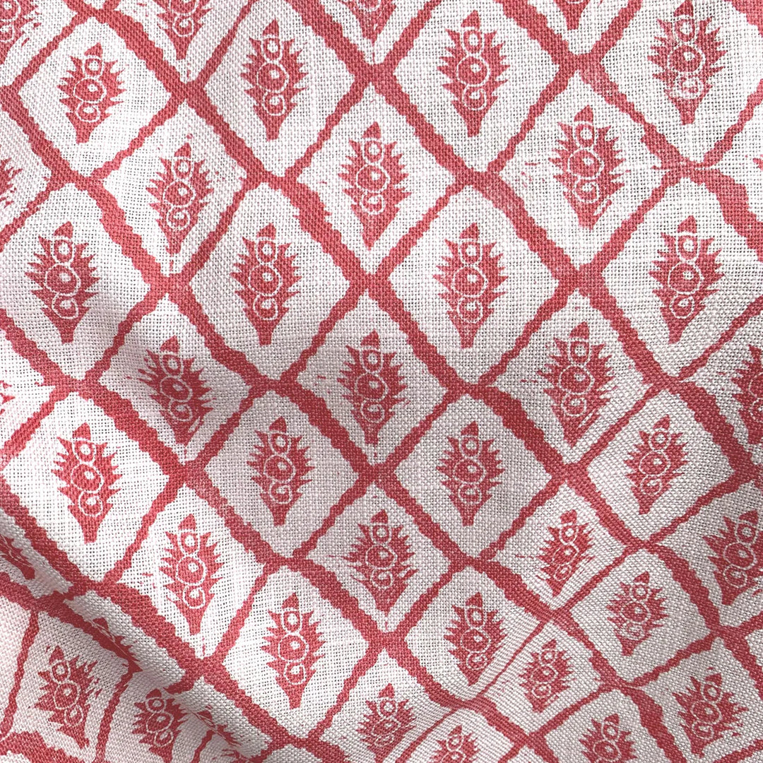 annika-reed-studio-jaipur-linen-fabric-pink-city-palaces-red-diamond-printed-fabric
