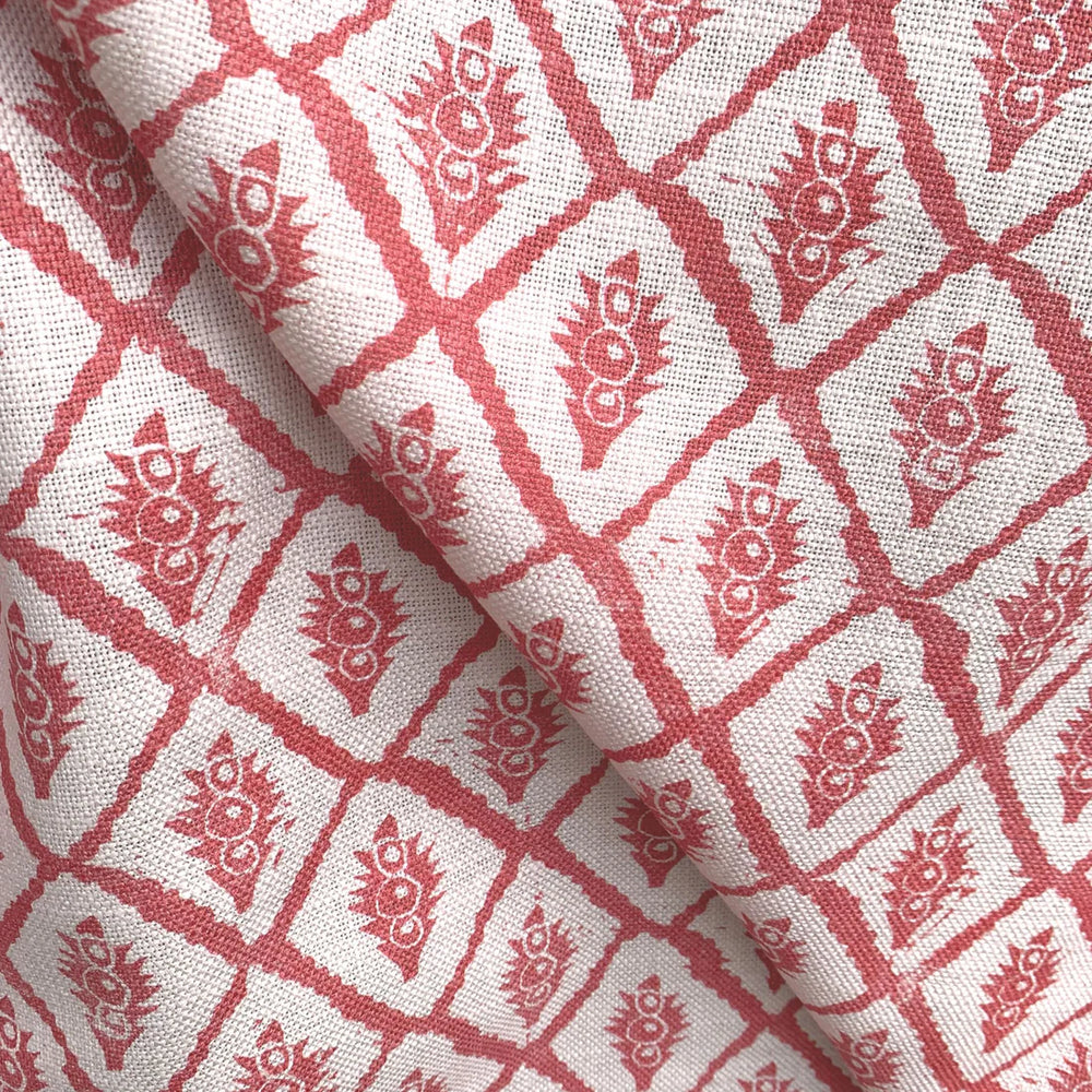 annika-reed-studio-jaipur-linen-fabric-pink-city-palaces-red-diamond-printed-fabric
