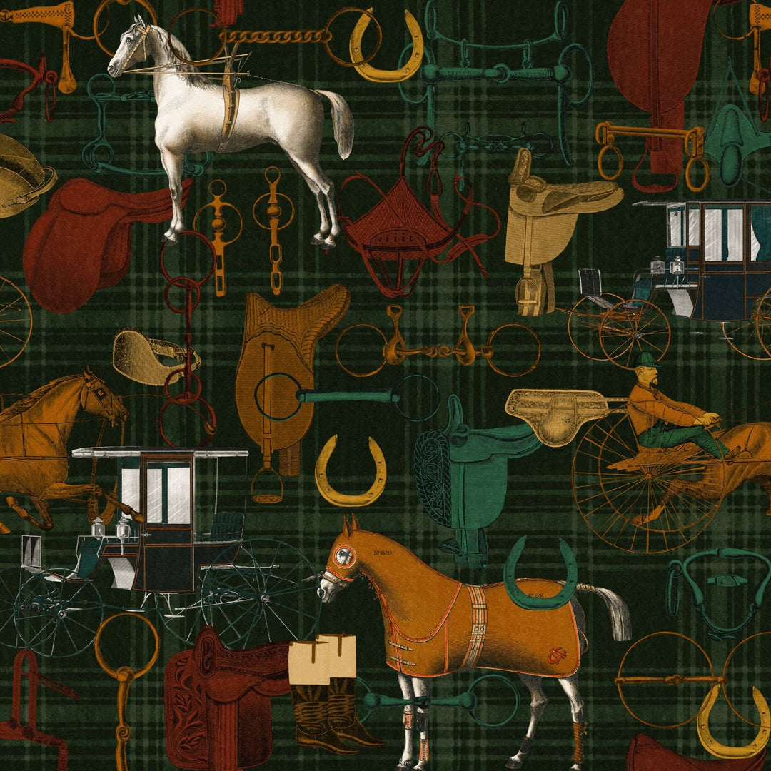 mind-the-gap-the-jockey-wallpaper-multicoloured-the-derby-collection-gentleman-members-club-horse-objects-item-hand-drawn-painted-maximalist-statement-interior