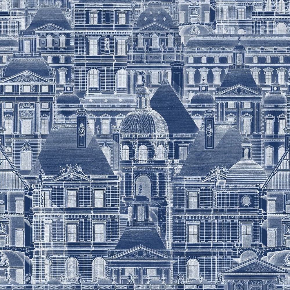 mind-the-gap-louvre-wallpaper-architecture-collection-blue-and-white-illustration