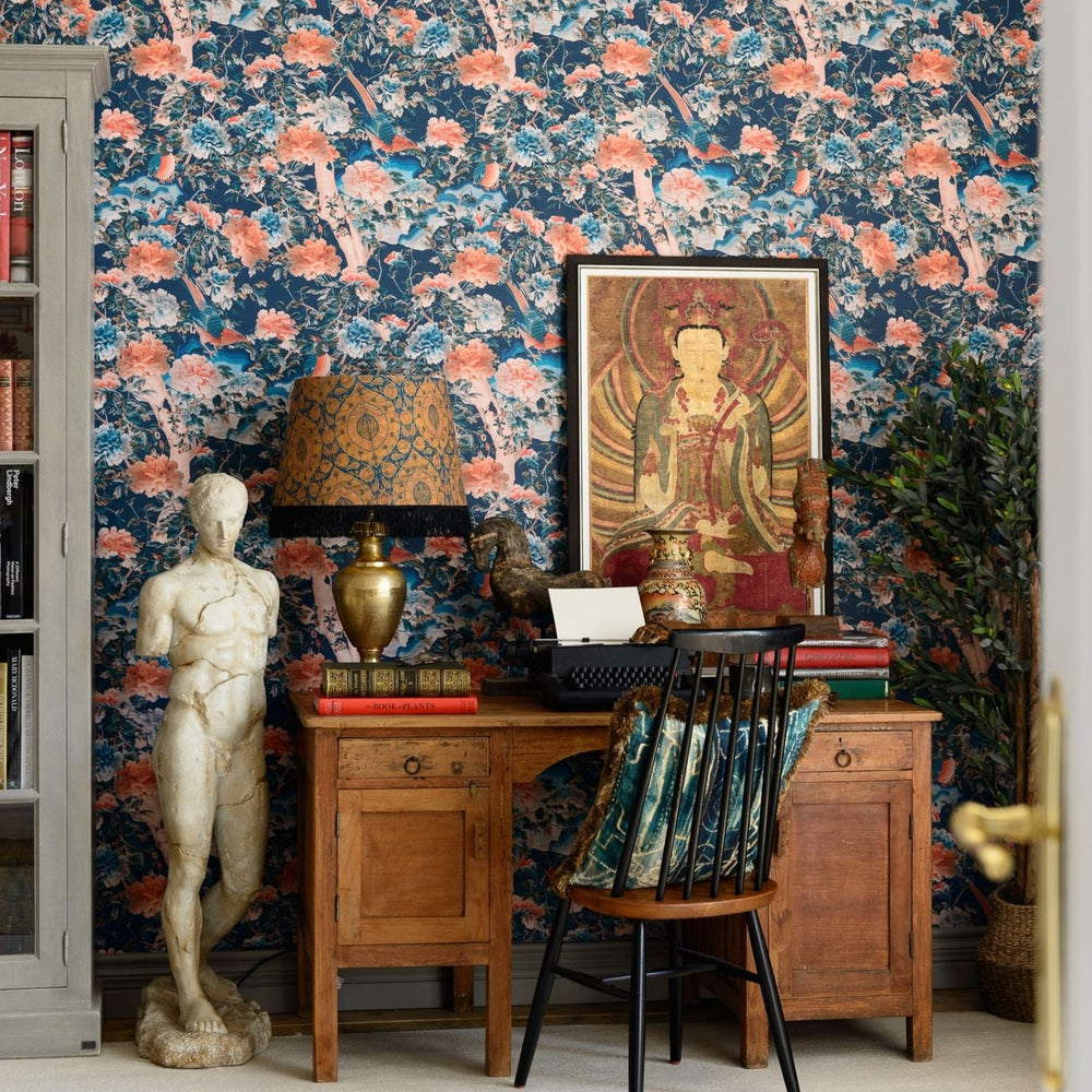 mind-the-gap-wallpaper-manchurian-night-blue-orange-dark-chinese-garden-chinoiserie-floral-study-room-bedroom