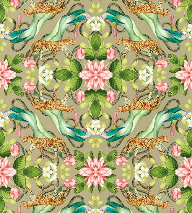 menagerie-wallpaper-gliver-leopard-floral-parrot-wallpaper-maximalist-interiors-clarke-clarke