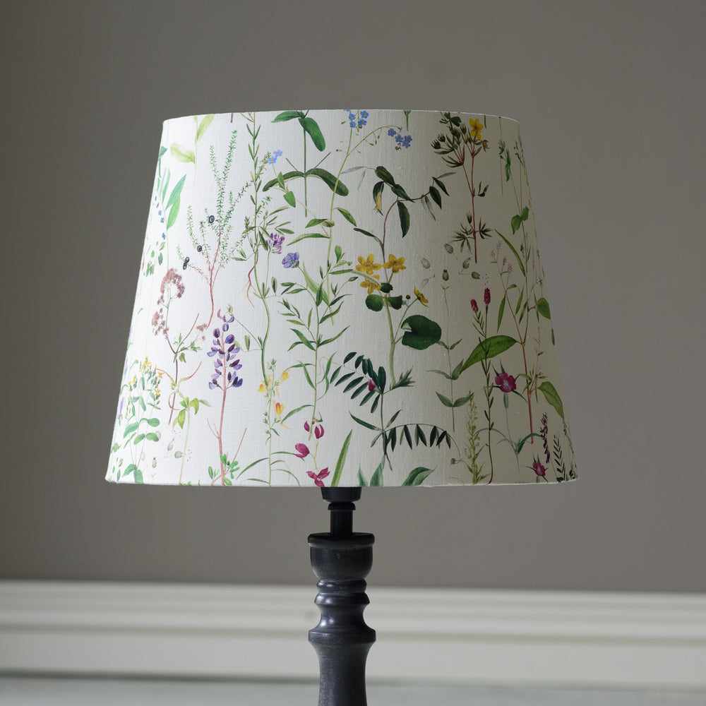 mind the gap cone lampshade aquafleur taupe summer flower floral lamp shade table floor