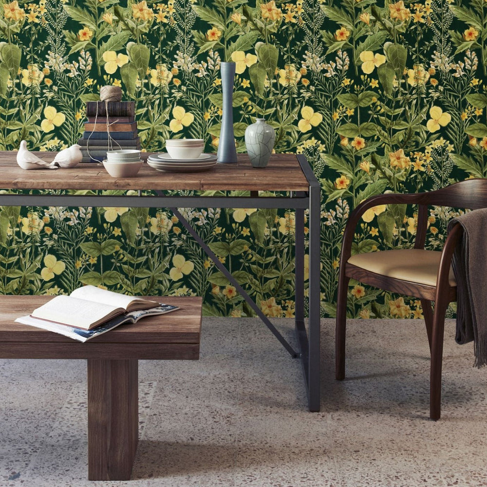 mind-the-gap-mimulus-wallpaper-florilegium-collection-lush-foliage-and-florals-byophilia-maximalist-statement-interior