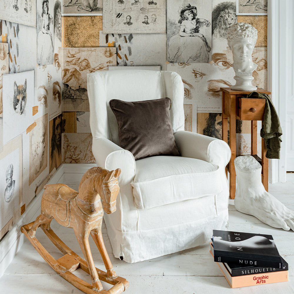 mind-the-gap-mood-board-life-drawing-the-artist's-house-collection-wallpaper-animal-drawing-figure-drawing-illustration-inspiration-maximalist-statement-interior