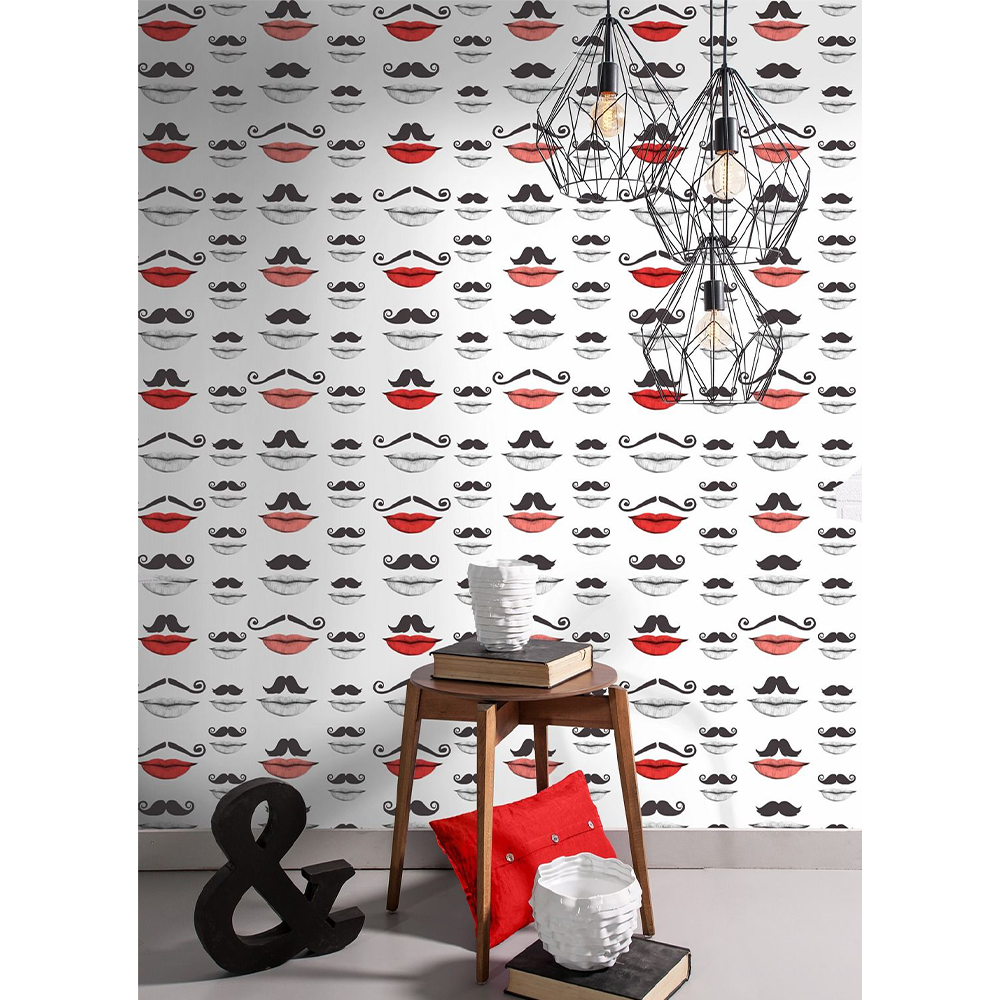 mind-the-gap-moustache-lips-wallpaper-red-black-white-room-statement