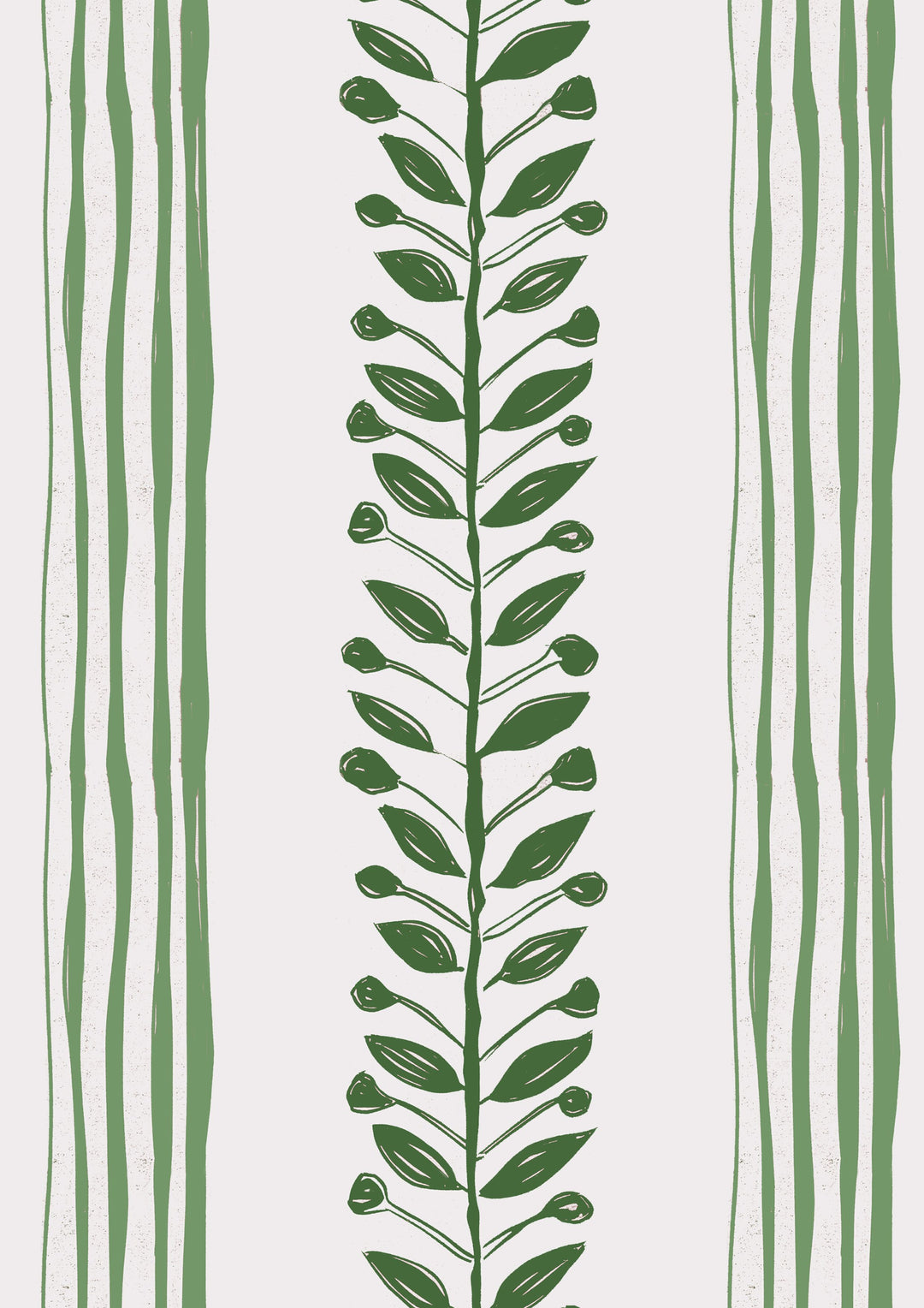 Annika-reed-studio-olive-vine-wallpaper-olive-green-stripe-leaves-green-white