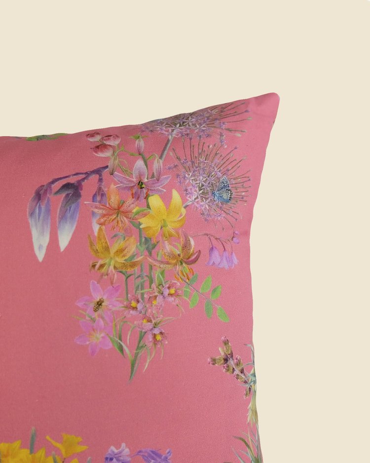 'Optimism Renewed' Pink Cushion 40 x 60 cm