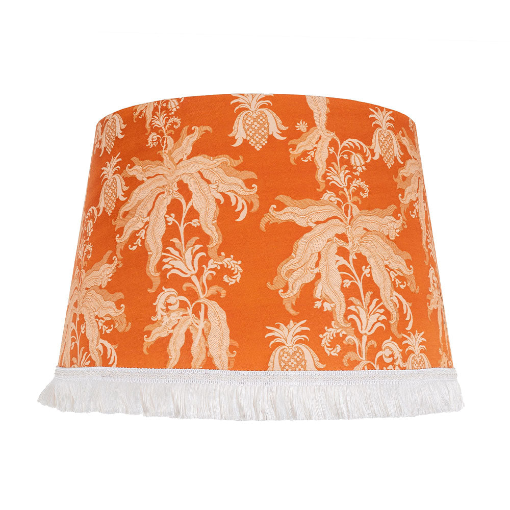 mind the gap cone lampshades guineo orange with white fringe table floor lamp
