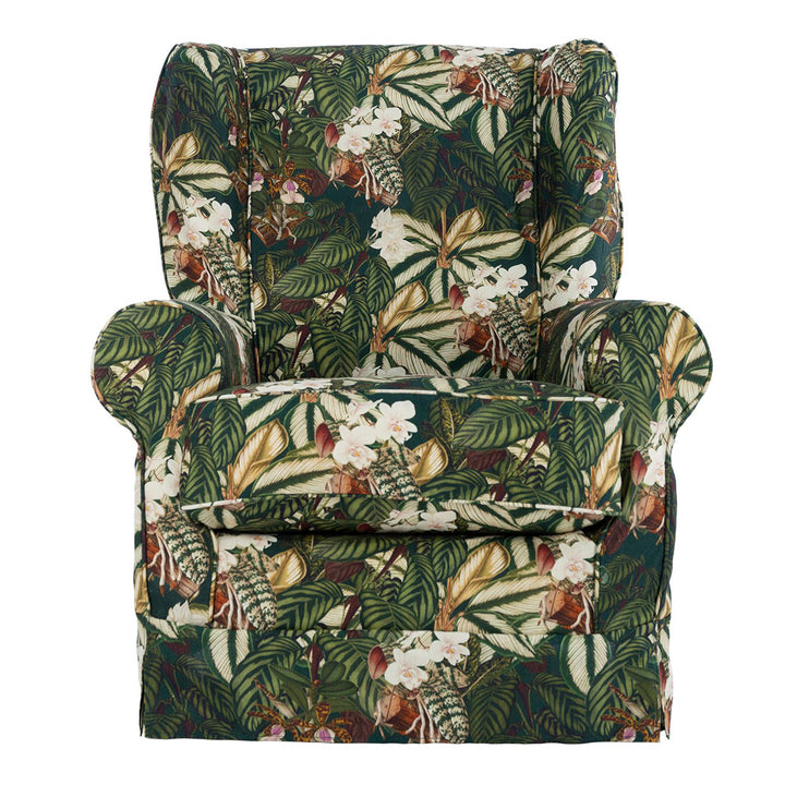 Dakota Skirted Chair - Orchid Bloom