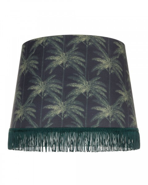ornamental-palm-black-linen-fringed-lampshade-looped-shade-mindthegap 