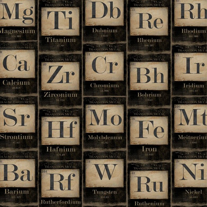mind-the-gap-periodic-table-wallpaper-vintage-science-collection-neutral-black-white-brown