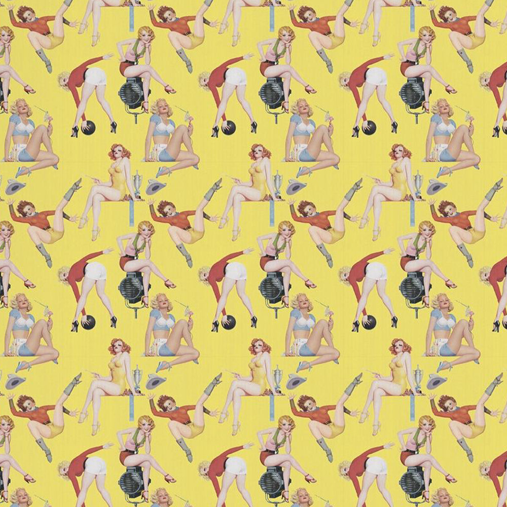 mind-the-gap-pin-up-girl-wallpaper-yellow-red-retro-collection