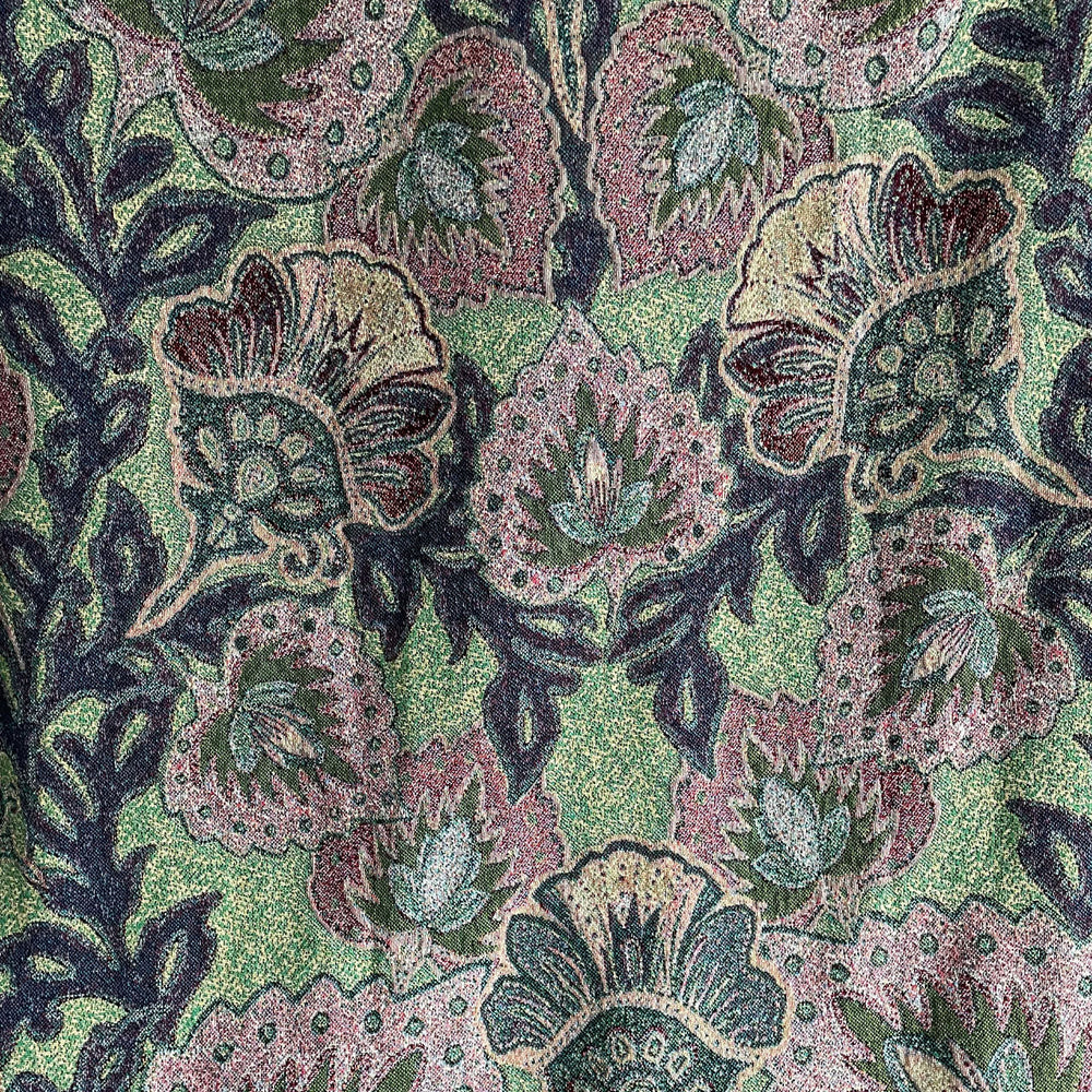 Tatie-Lou-Throws-Jacquard-knit-blanket-woven-cotton-garden-of-India-maximalist-pattern-blanket-wall-art