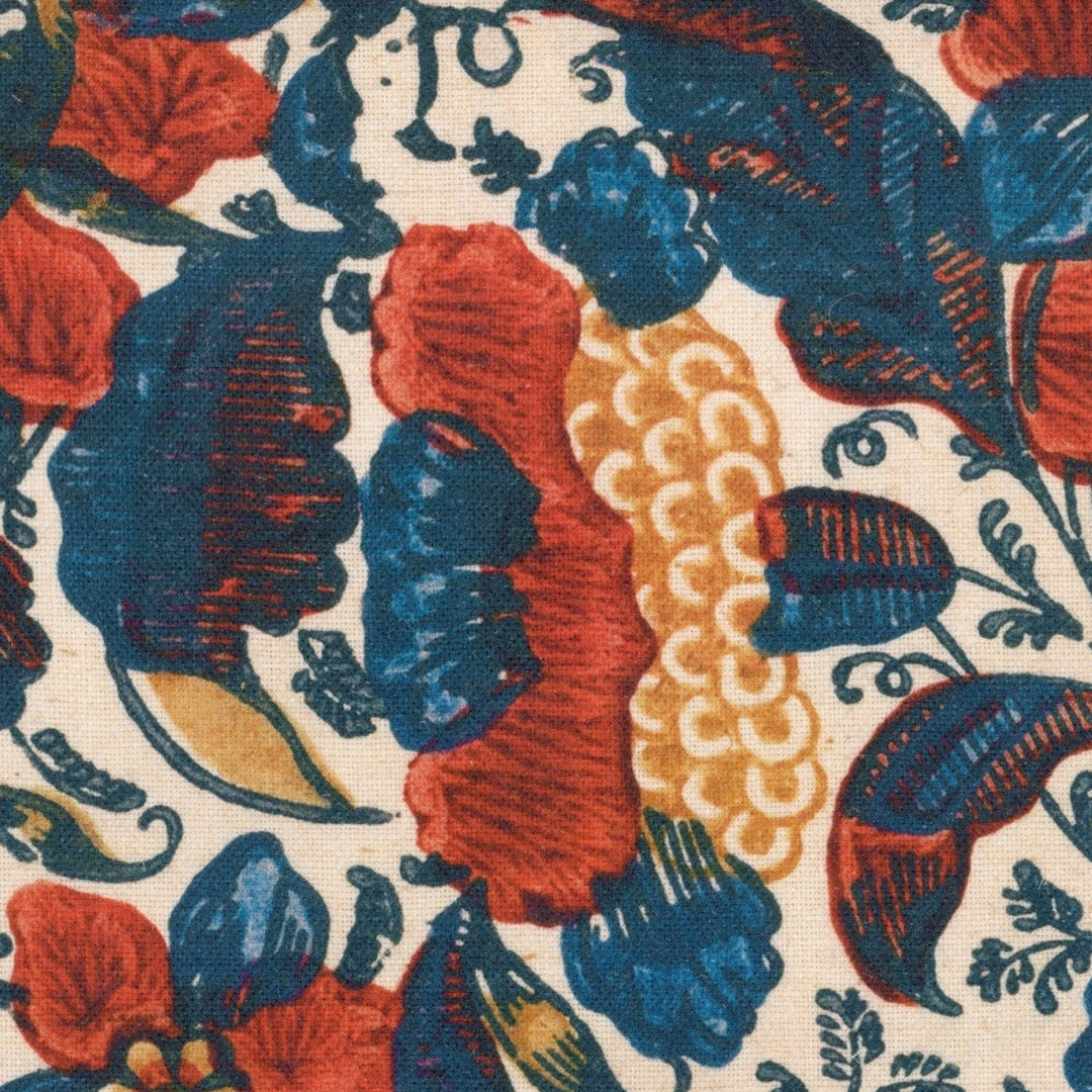 mind-the-gap-Woodstock-collection-Remondini-floral-red-blue-yellow-linen-fabric-cut-metre-textiles