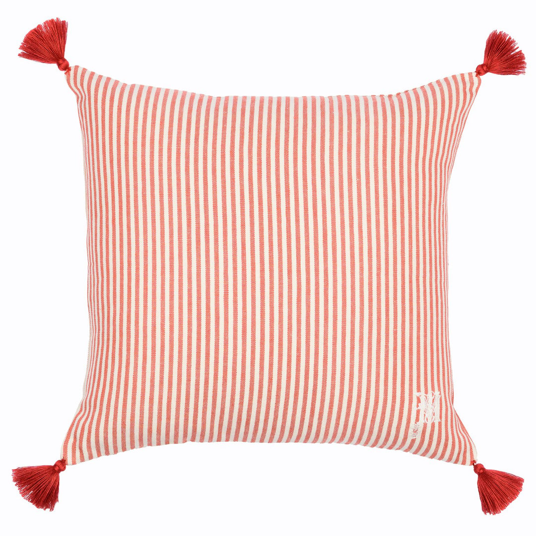 rhubarb-stripe-linen-cushion-red-white-red-tassel-mind-the-gap