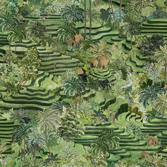 Rice Terrace MAX Wallpaper, Grass Green