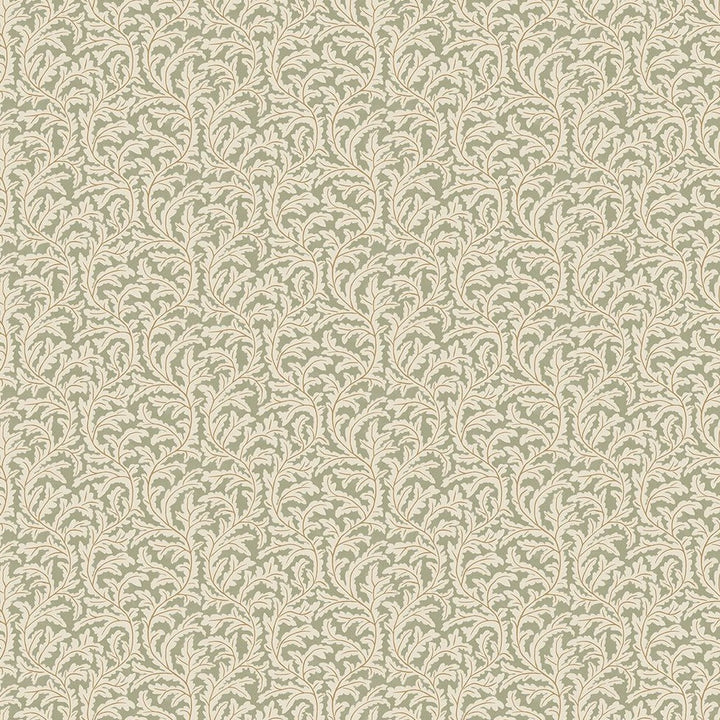 Frond Ogee Wallpaper - Sepia
